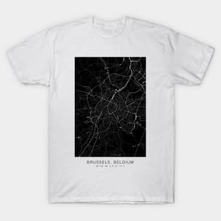 brussels map print tshirt T-Shirt